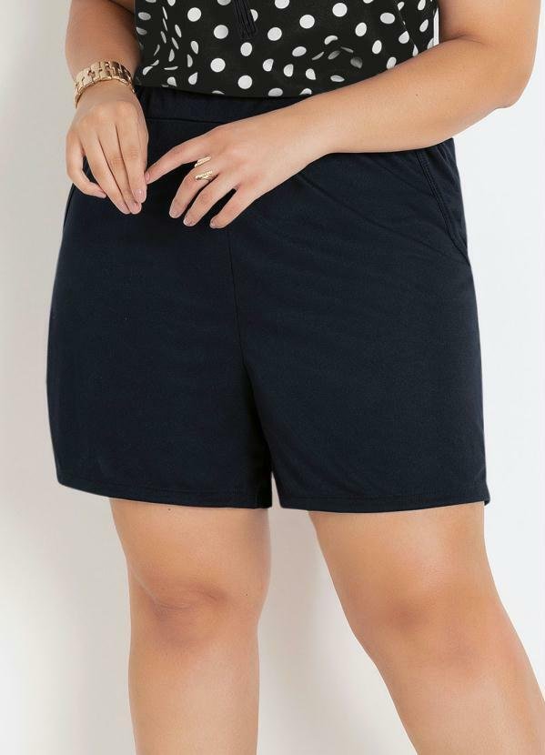 Imagem principal Short Preto Plus Size com Bolsos Decorativos Marguerite Marguerite