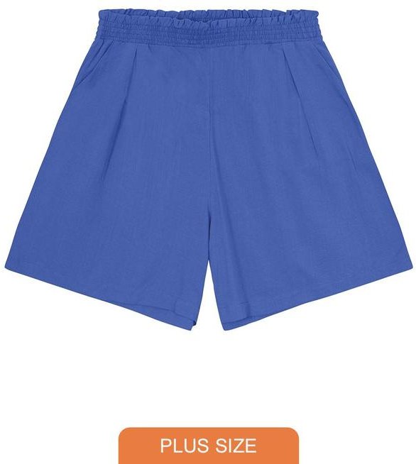 Imagem principal Shorts Azul Royal Clochard Viscolinho MALWEE PLUS MALWEE PLUS