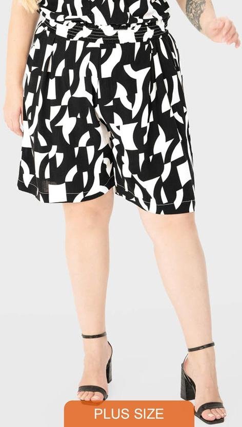 Imagem principal Shorts Preto Clochard Gráfico MALWEE PLUS MALWEE PLUS