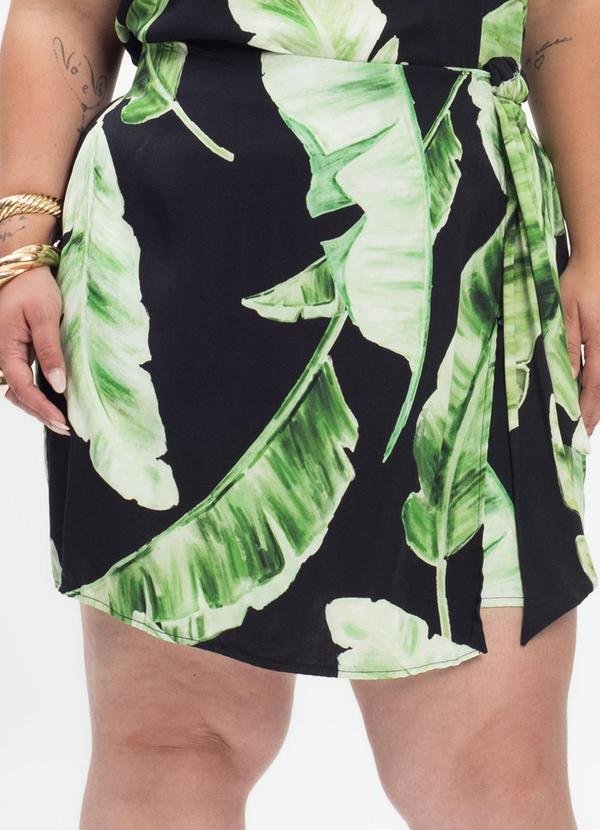 Imagem principal Shorts Saia Feminino Plus Size Preto Secret Glam Secret Glam