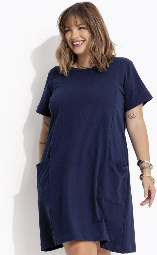 Imagem principal Vestido Azul Marinho em Moletinho Marguerite Marguerite