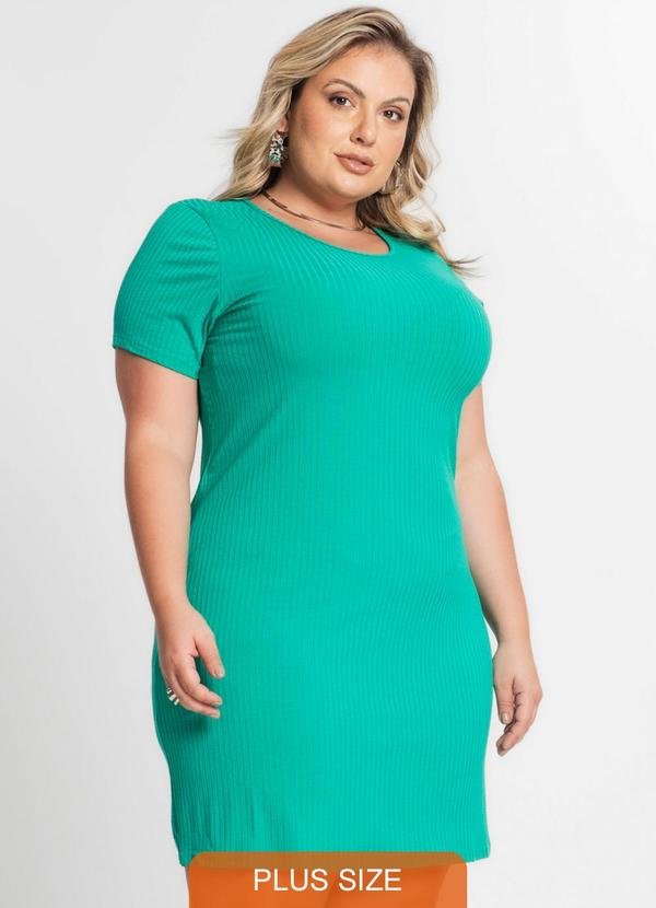 Vestido Feminino Plus Size Verde