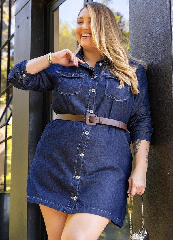 Imagem principal Vestido Jeans Azul Escuro em Jeans Marguerite Marguerite