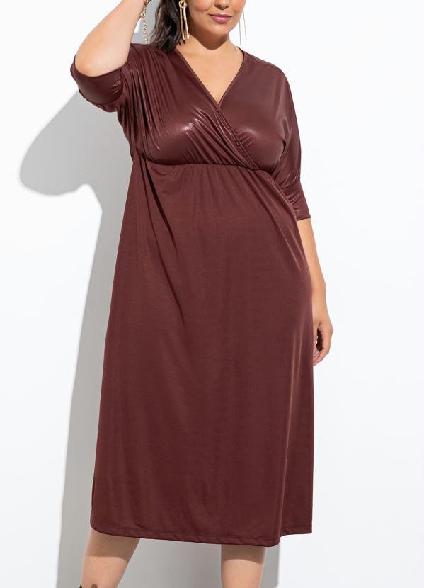 Imagem principal Vestido Marrom em Cirrê