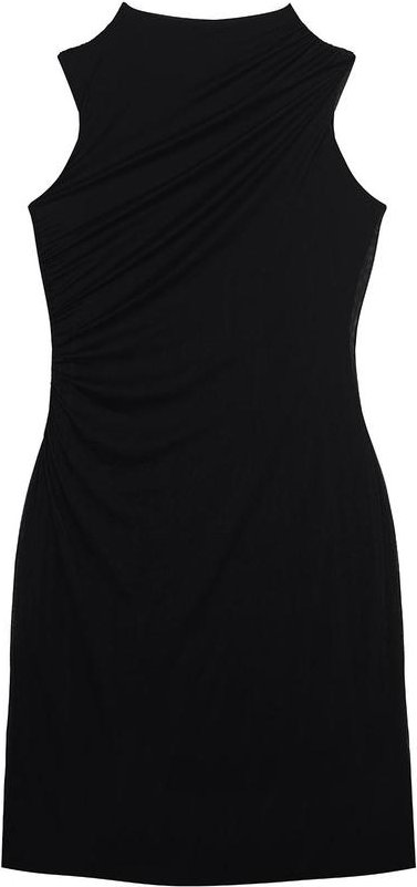 Imagem principal Vestido Preto Mídi Reto em Tule Malwee Malwee