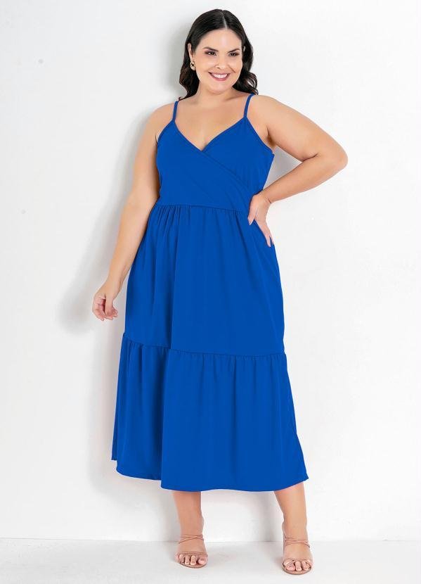 Imagem principal Vestido Royal com Transpasse e Babados Plus Size Marguerite Marguerite