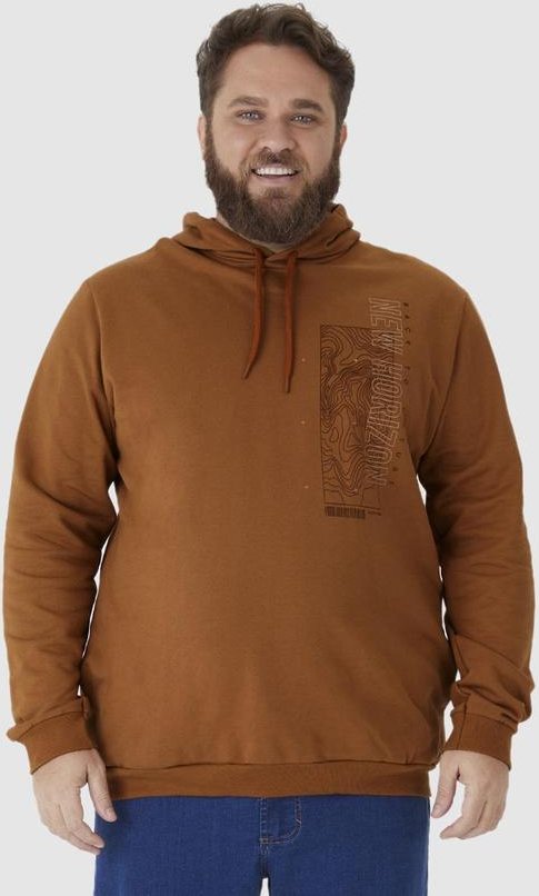 Imagem principal Blusão New Horizon Plus Marrom Malwee Malwee