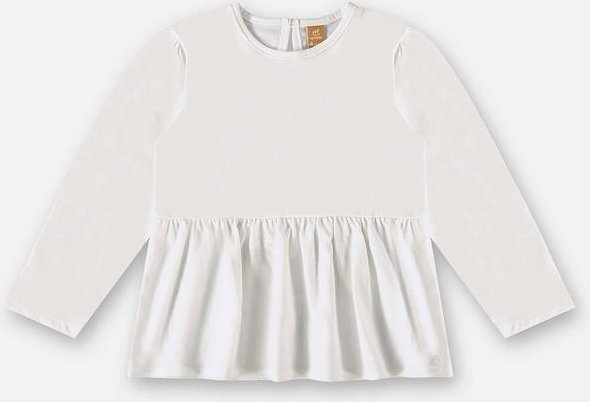 Imagem principal Bata Manga Longa Infantil Menina Off White Up Baby Up Baby