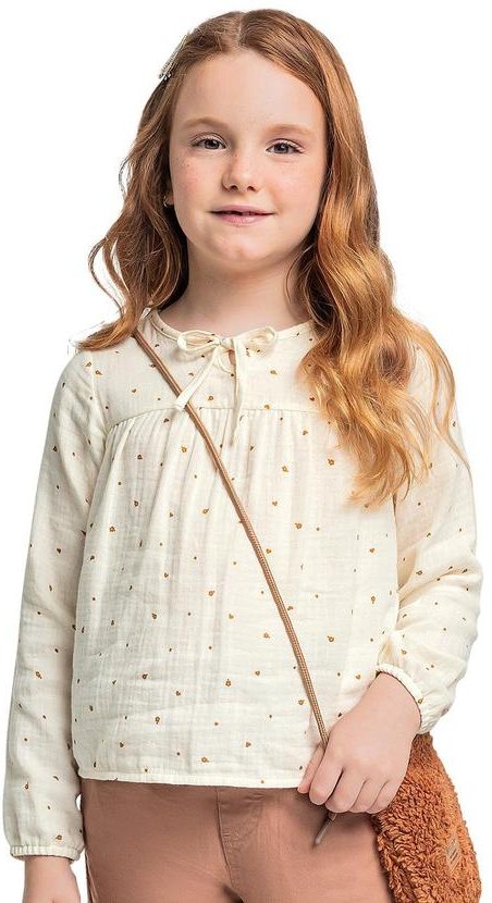 Imagem principal Bata Manga Longa para Menina Bege Quimby Quimby