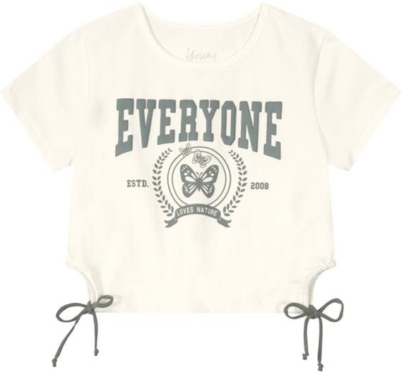 Imagem principal Blusa Cropped em Cotton Infantil Menina Natural Young Class Young Class