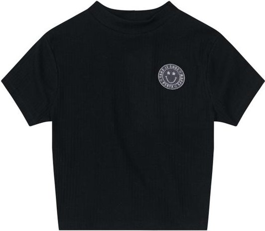 Imagem principal Blusa Cropped em Ribana Menina Preto Young Class Young Class