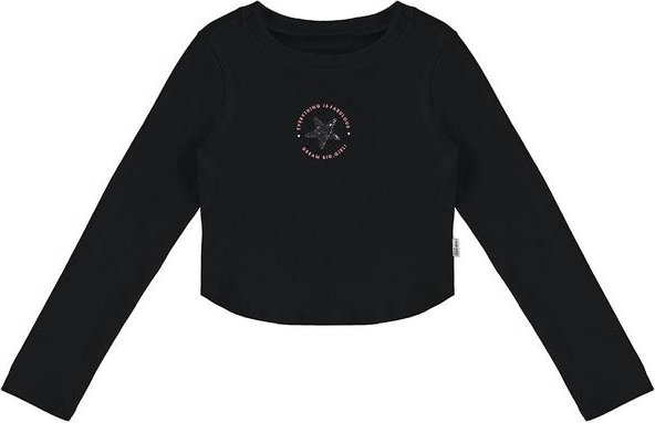 Blusa Cropped Fabulous Menina Preto