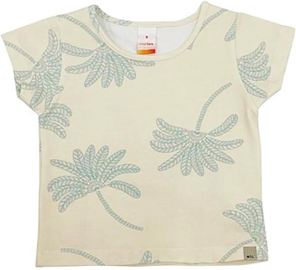 Blusa Cropped Manga Curta com Aroma Branco