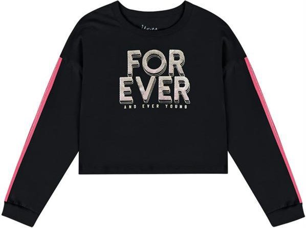 Imagem principal Blusa Cropped Teen Menina em Malha Preto Young Class Young Class