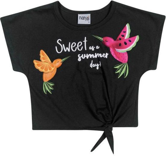 Blusa Infantil MeninaPreto