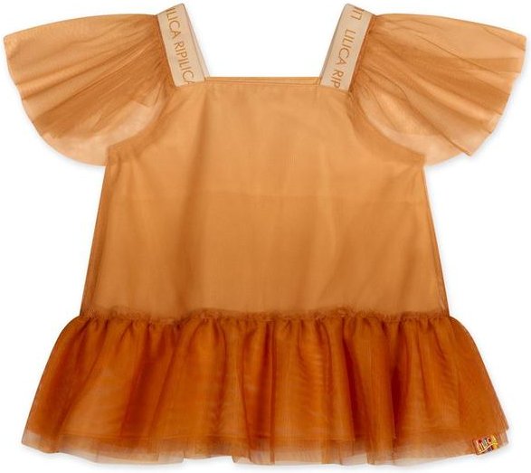 Imagem principal Blusa Tule Manga Curta Infantil Feminina Laranja Lilica Ripilica Lilica Ripilica