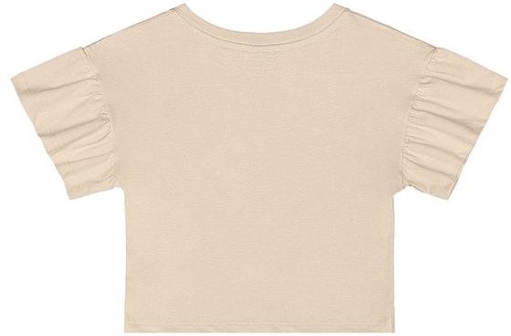 Imagem principal Cropped Básico Meia Malha Menina Bege Quimby Quimby