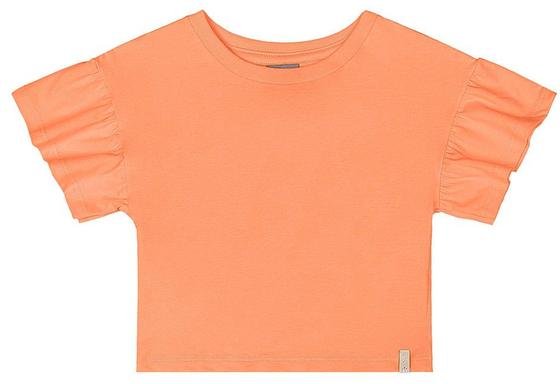 Imagem principal Cropped Básico Meia Malha Menina Laranja Quimby Quimby