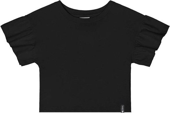 Imagem principal Cropped Básico Meia Malha Menina Preto Quimby Quimby