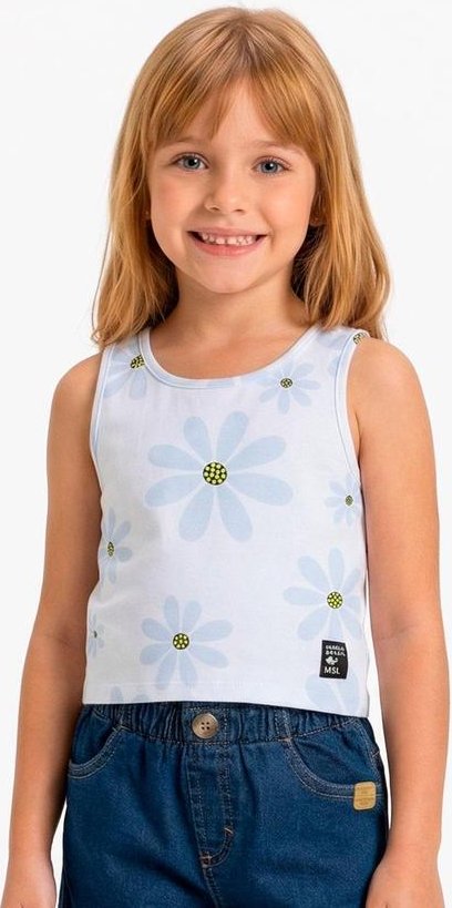 Regata Cropped com Aroma Branco