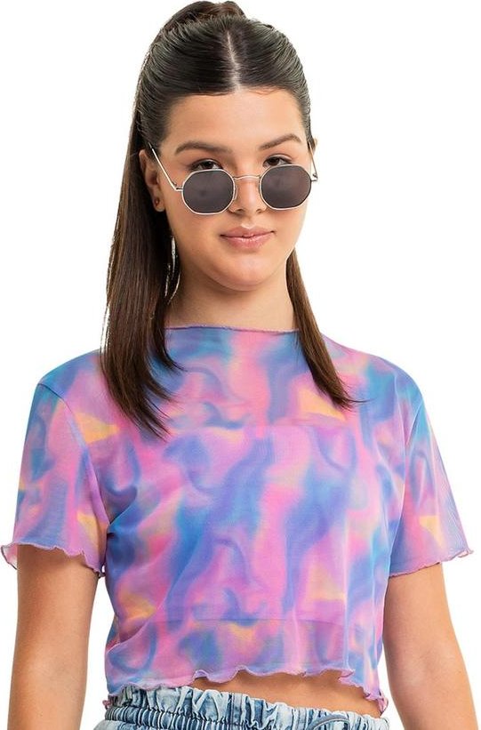 Imagem principal Top Juvenil com Sobreposição Roxo Gloss Gloss