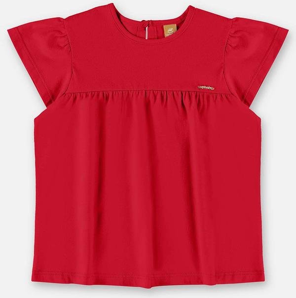 Imagem principal Bata Infantil em Meia Malha Vermelho Up Baby Up Baby