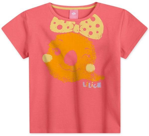 Imagem principal Blusa Antiviral com Bolsa Malha Menina Laranja Lilica Ripilica Lilica Ripilica