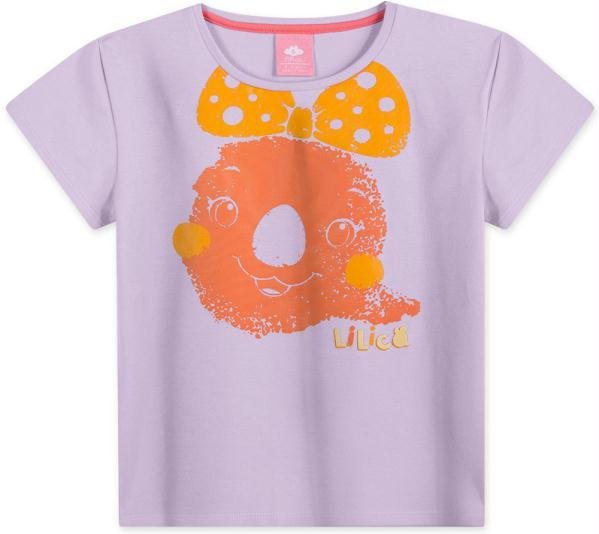 Imagem principal Blusa Antiviral com Bolsa Malha Menina Lilás Lilica Ripilica Lilica Ripilica