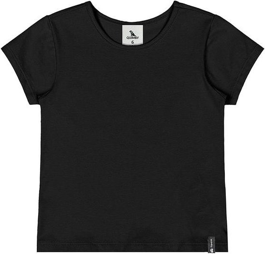 Imagem principal Blusa Básica Cotton Menina Preto Quimby Quimby