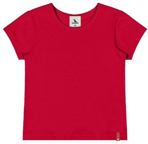 Imagem principal Blusa Básica Cotton Menina Vermelho Quimby Quimby