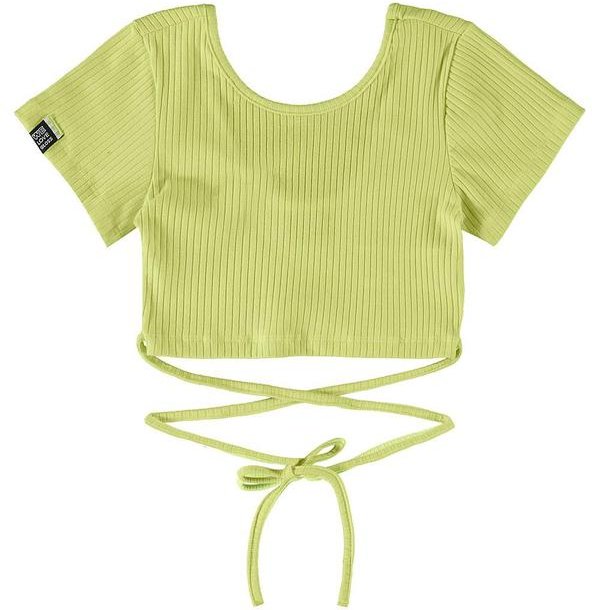 Imagem principal Blusa Básica Cropped em Ribana Verde Gloss Gloss