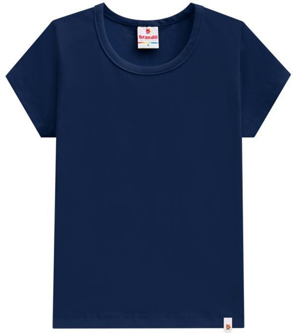 Imagem principal Blusa Básica Infantil Menina de Cotton Azul Brandili Brandili