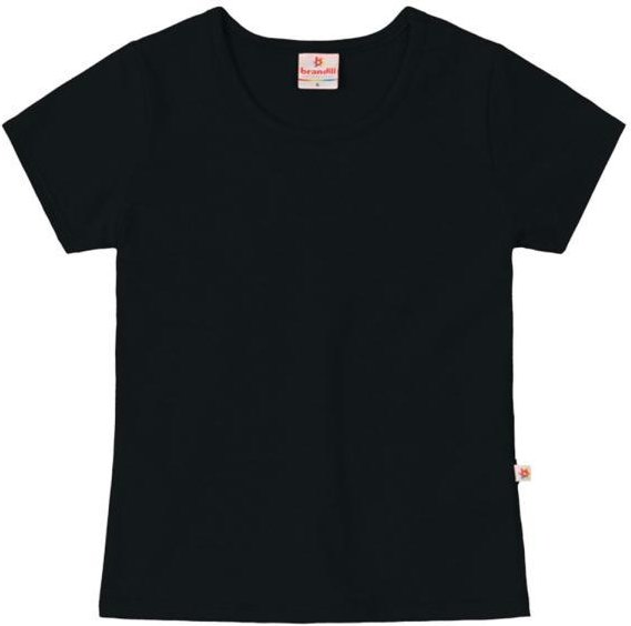 Imagem principal Blusa Básica Infantil Menina de Cotton Preto Brandili Brandili