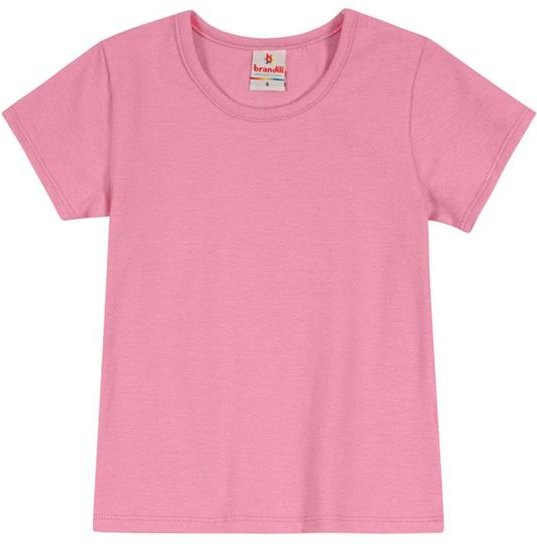 Imagem principal Blusa Básica Menina de Cotton Rosa Brandili Brandili