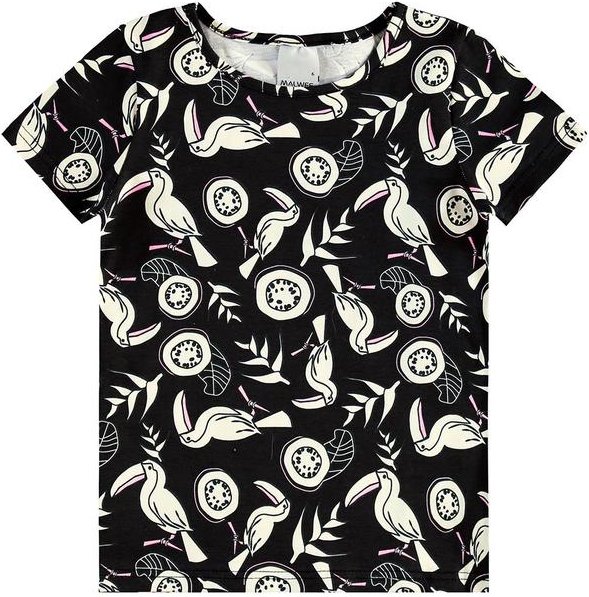 Blusa Básica Tropical Preto