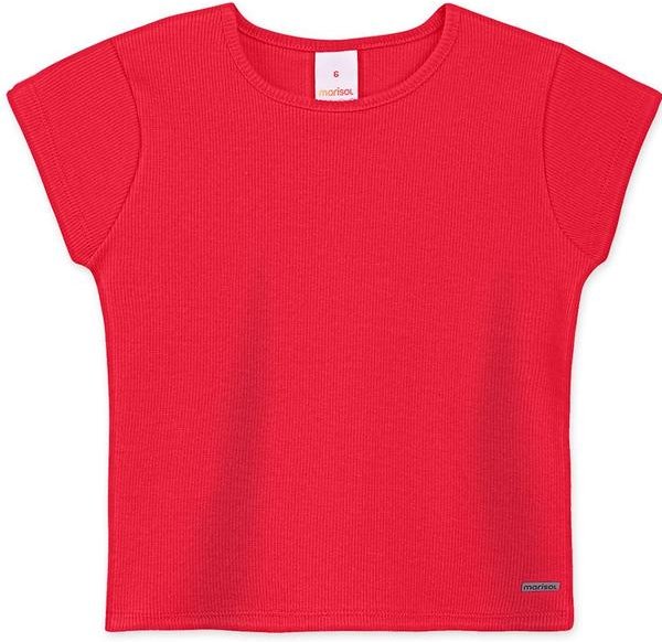 Blusa com Aroma Manga Curta Infantil Vermelho