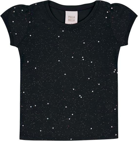 Imagem principal Blusa Cotton Leve com Gliter e Paetê Preto Pulla Bulla Pulla Bulla