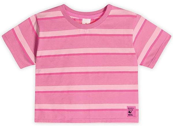 Blusa Cropped Antiviral Manga Curta Rosa