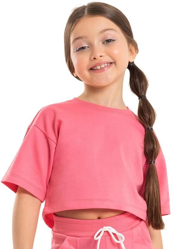 Imagem principal Blusa Cropped Básica Infantil Rosa Gloss Gloss
