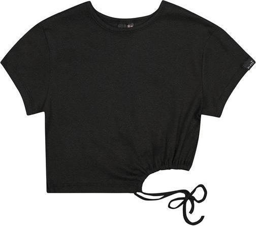 Imagem principal Blusa Cropped em Ribaninha Juvenil Preto Gloss Gloss