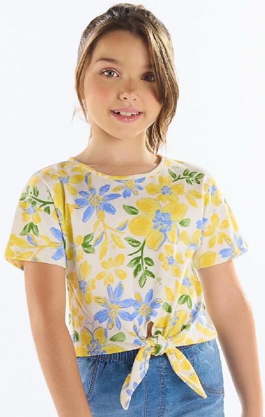 Imagem principal Blusa Estampada Menina Amarelo Quimby Quimby