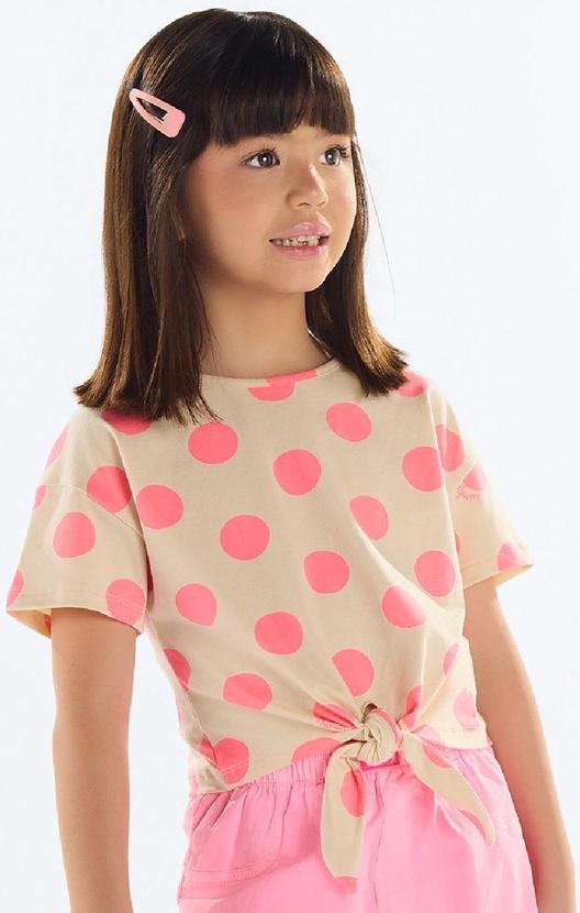 Imagem principal Blusa Estampada Menina Bege Quimby Quimby