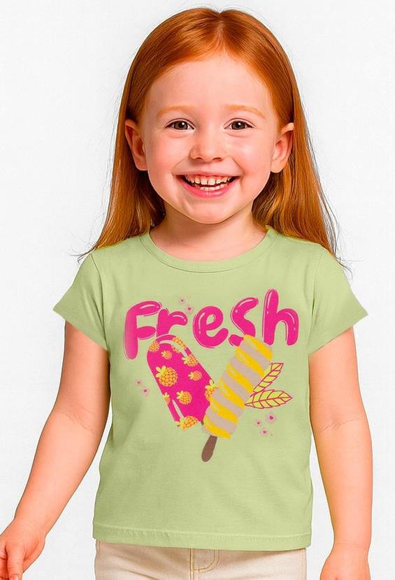 Blusa Feminina Infantil Amarelo