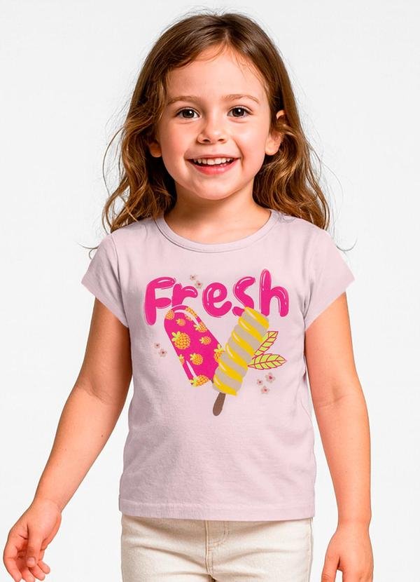 Blusa Feminina Infantil Rosa