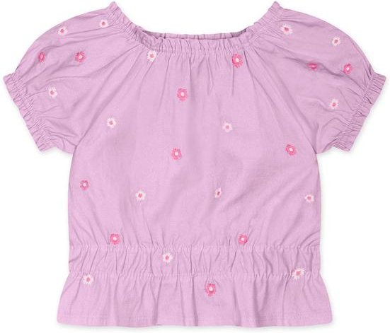 Imagem principal Blusa Floral Manga Curta Infantil Feminina Roxo Marisol Marisol