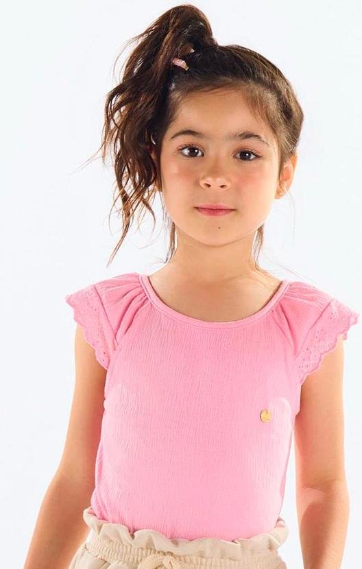 Imagem principal Blusa Infantil Algodão Texturizado Rosa Up Baby Up Baby