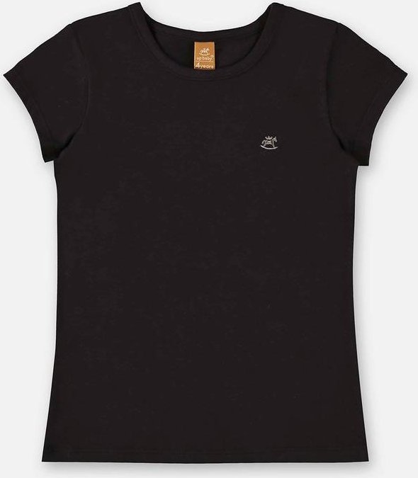 Blusa Infantil Básica em Cotton Preto