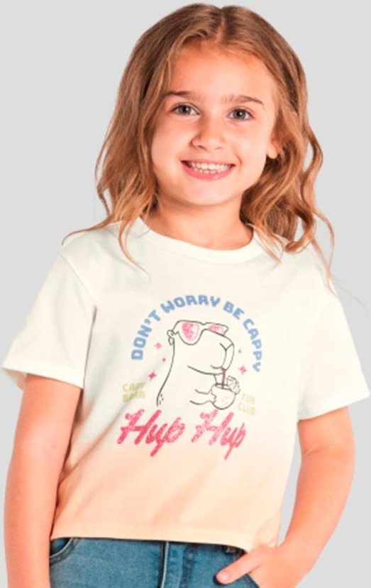 Imagem principal Blusa Infantil Brilhante de Capivara Bege Brandili Brandili