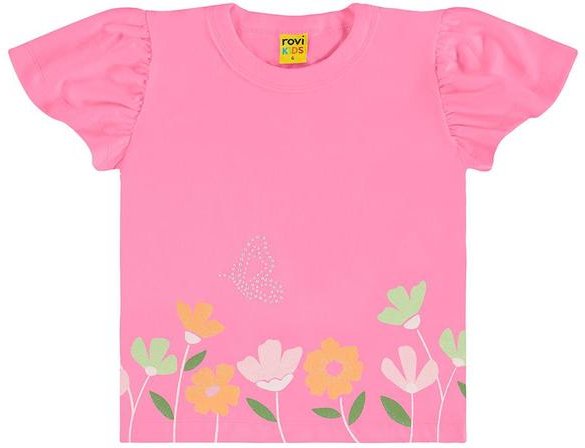 Imagem principal Blusa Infantil em Meia Malha Rosa Rovi Kids Rovi Kids