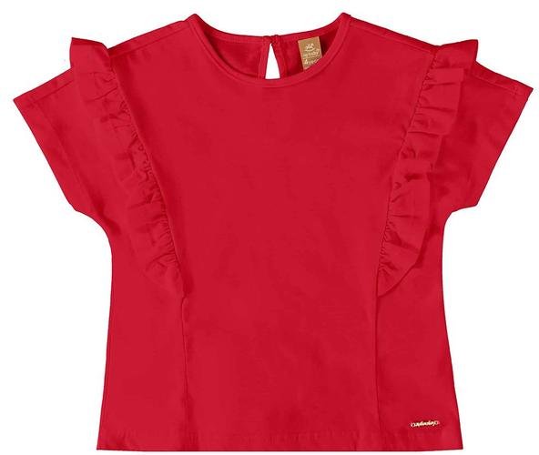 Imagem principal Blusa Infantil em Meia Malha Vermelho Up Baby Up Baby